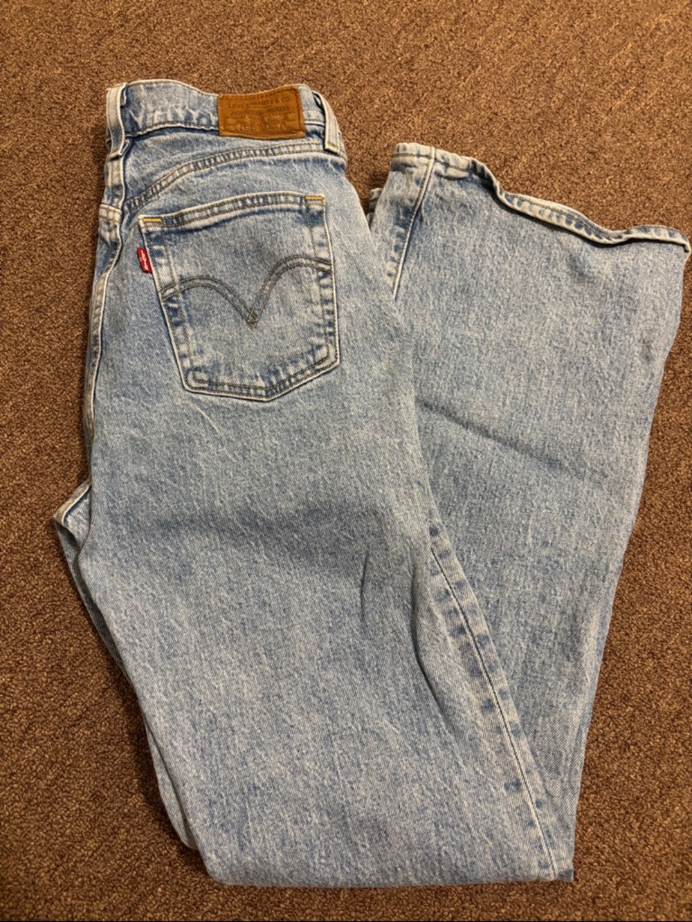 Levi's Vintage Light Blue Ribcage Flare Jeans